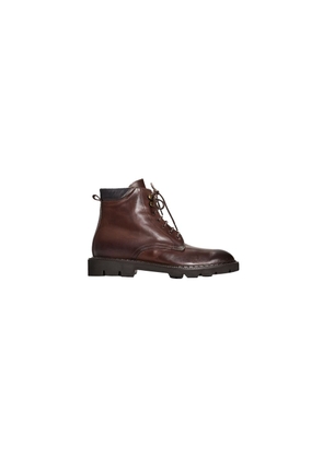 Roberto Pepe Luxury Brown Calfskin Boot - EU39/US6