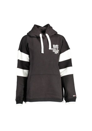 Black Cotton Women Sweater - XS