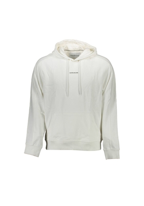 White Cotton Men Sweater - XL