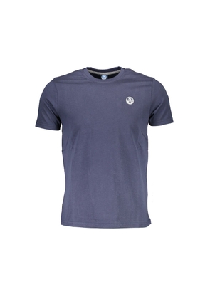 Blue Cotton Men T-Shirt - XL