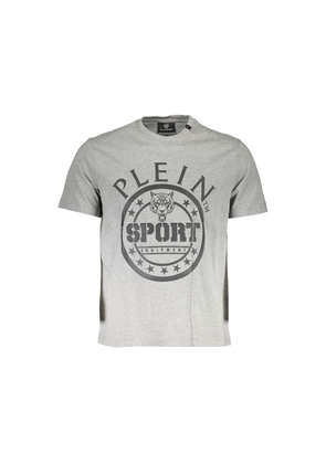 Brown Cotton Men T-Shirt - S