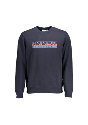 Blue Cotton Men Sweater - XXL