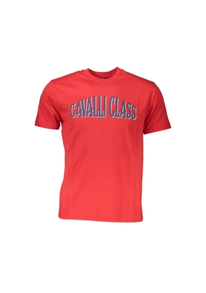 Red Cotton Men T-Shirt - M