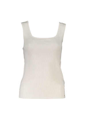 White Modal Tops & T-Shirt - S