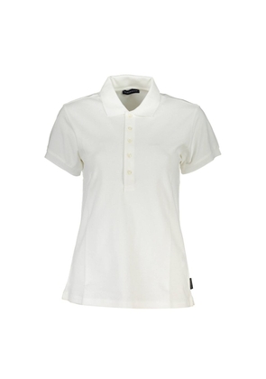 White Cotton Women Polo Shirt - XS