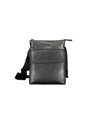 Black Polyester Shoulder Bag