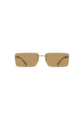Beige Metal Women Sunglass