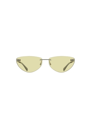 Green Metal Women Sunglass