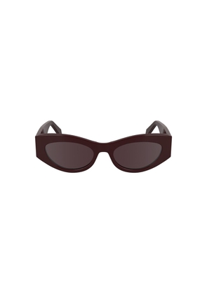 Red Acetate Women Sunglasses