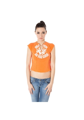 Orange Cotton Unisex T-Shirt - L