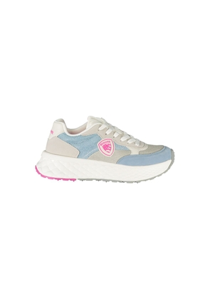 Blue Polyester Women Sneaker - EU37/US7