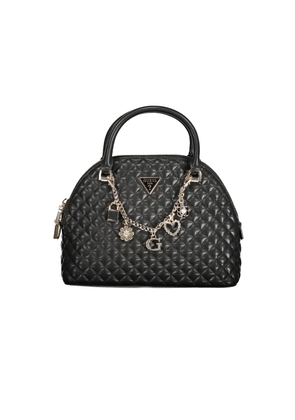 Black Polyethylene Women Handbag