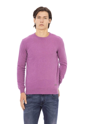 Baldinini Trend Violet Wool Sweater - L