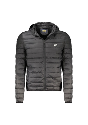 Cavalli Class Black Polyester Men Jacket - XXL