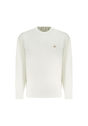 White Cotton Sweater - L