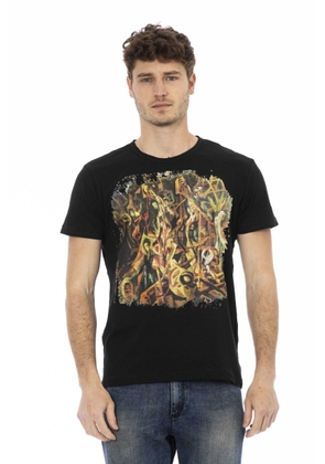 Trussardi Action Black Cotton T-Shirt - XXL