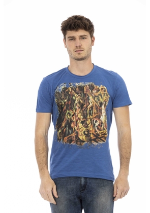 Trussardi Action Blue Cotton T-Shirt - S