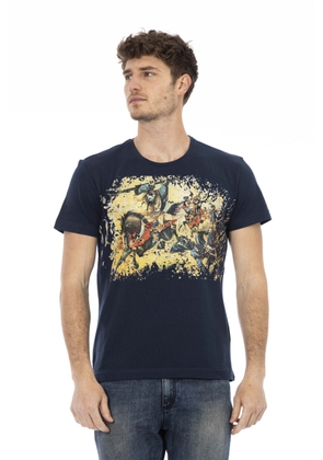 Trussardi Action Blue Cotton T-Shirt - M