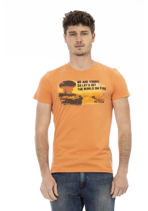 Trussardi Action Orange Cotton T-Shirt - M