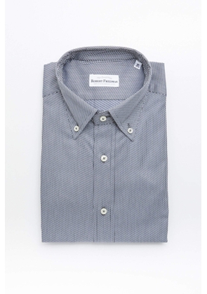 Robert Friedman Blue Cotton Shirt - M