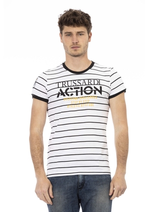 Trussardi Action White Cotton T-Shirt - XL