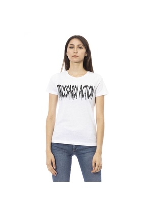 Trussardi Action White Cotton Tops & T-Shirt - XS