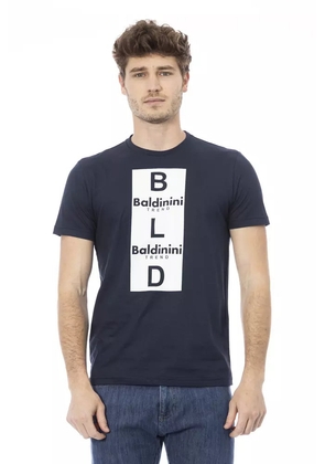 Baldinini Trend Blue Cotton T-Shirt - XS