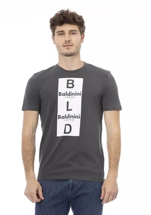 Baldinini Trend Gray Cotton T-Shirt - XS