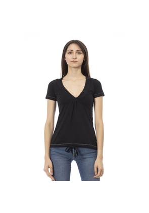 Trussardi Action Black Cotton Tops & T-Shirt - S