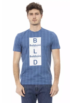Baldinini trend Light Blue Cotton T-Shirt - M