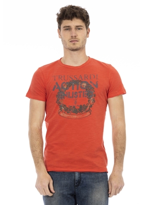 Trussardi Action Red Cotton T-Shirt - L