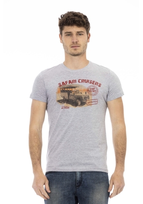 Trussardi Action Gray Cotton T-Shirt - M