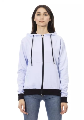 Baldinini Trend Violet Cotton Sweater - M