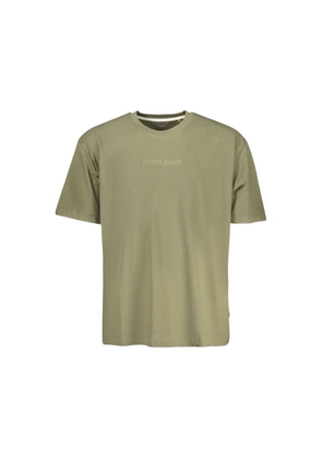 Green Cotton Men T-Shirt - L