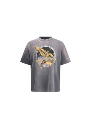 Represent Gray Cotton T-Shirt - M