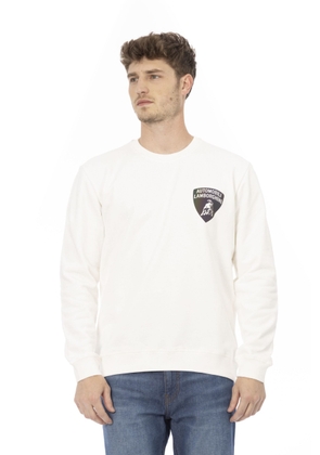 Automobili Lamborghini White Cotton Sweater - L