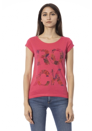 Trussardi Action Pink Cotton Tops & T-Shirt - M
