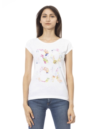 Trussardi Action White Cotton Tops & T-Shirt - M