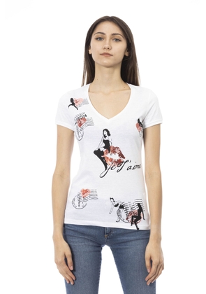 Trussardi Action White Cotton Tops & T-Shirt - L