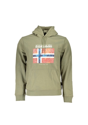 Green Cotton Men Sweater - XS