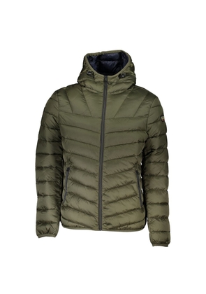 Green Polyamide Men Jacket - XXL