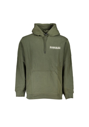 Green Cotton Men Sweater - XXL