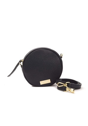 Pompei Donatella Gray Leather Crossbody Bag