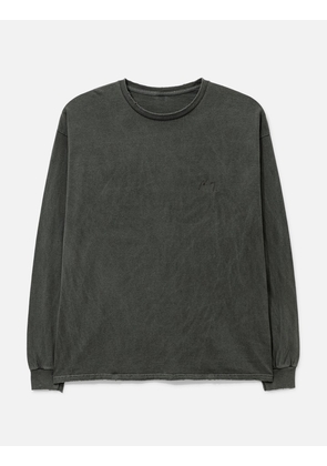 Embroidery Dyed Long Sleeves T-Shirt