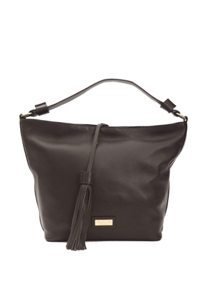 Pompei Donatella Brown Leather Shoulder Bag