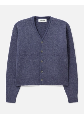 Brushed Mohair V-neck Cardigan