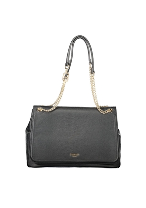Black Polyethylene Women Handbag