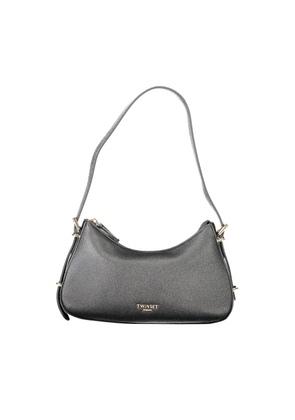 Black Polyethylene Women Handbag