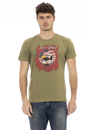 Trussardi Action Green Cotton T-Shirt - L