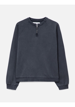 Garment Dyed Zip Sweatshirt